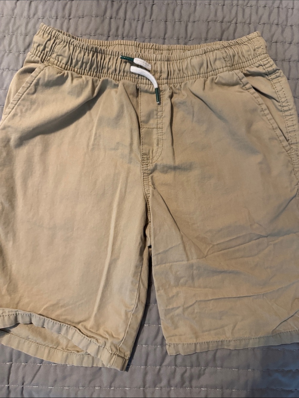 Cat & Jack Tan Elastic Waist Drawstring Shorts